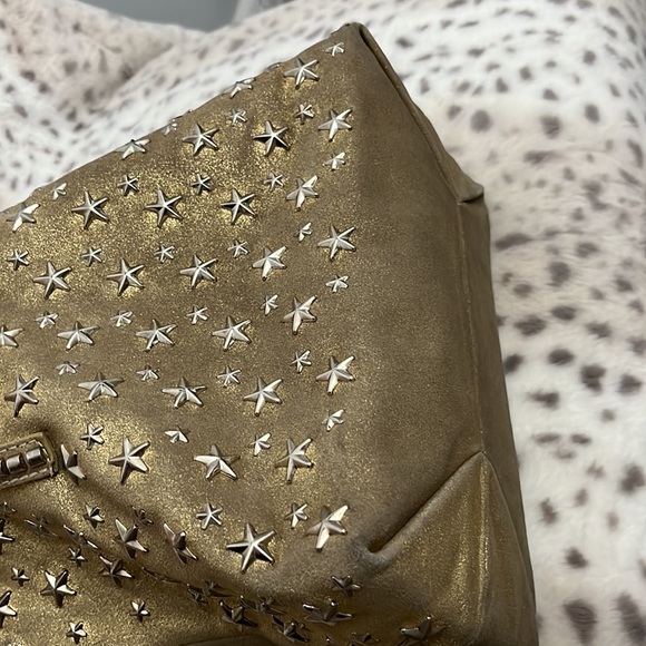 Authentic Jimmy Choo Gold Stars Tote - Picture 9 of 14